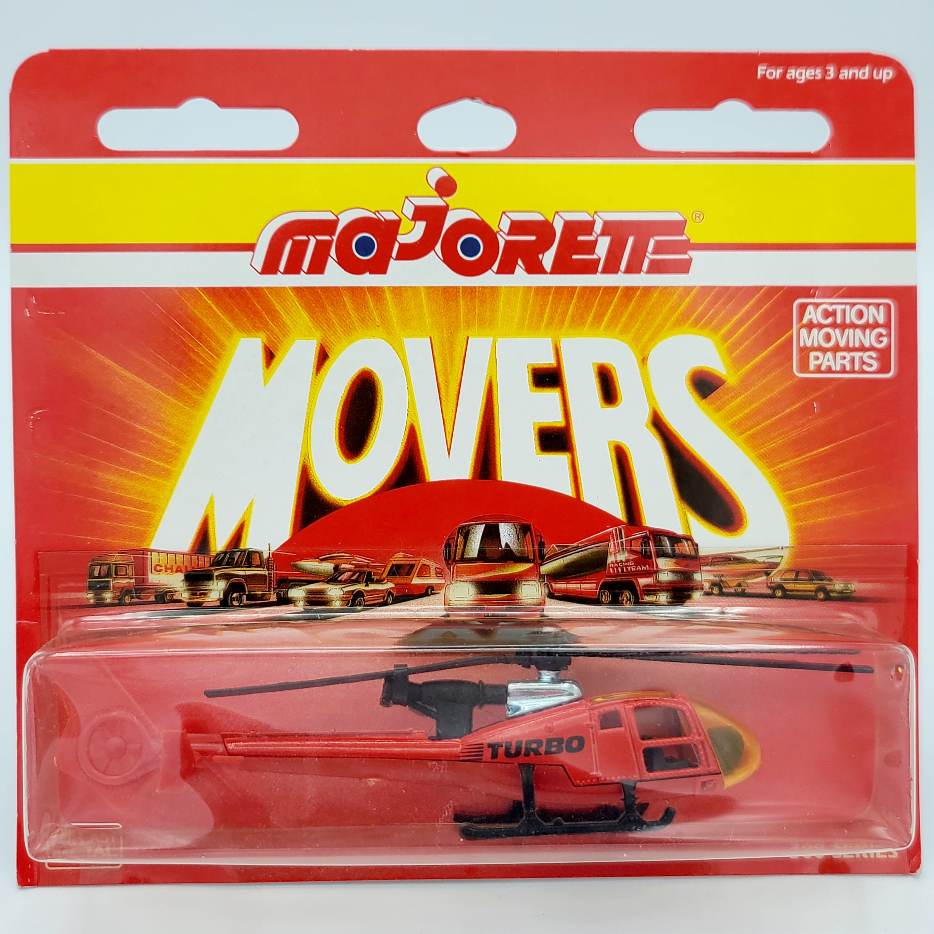 Majorette Gazelle Rescue Helicopter "Turbo" #371 (1990 Movers 300 Series)